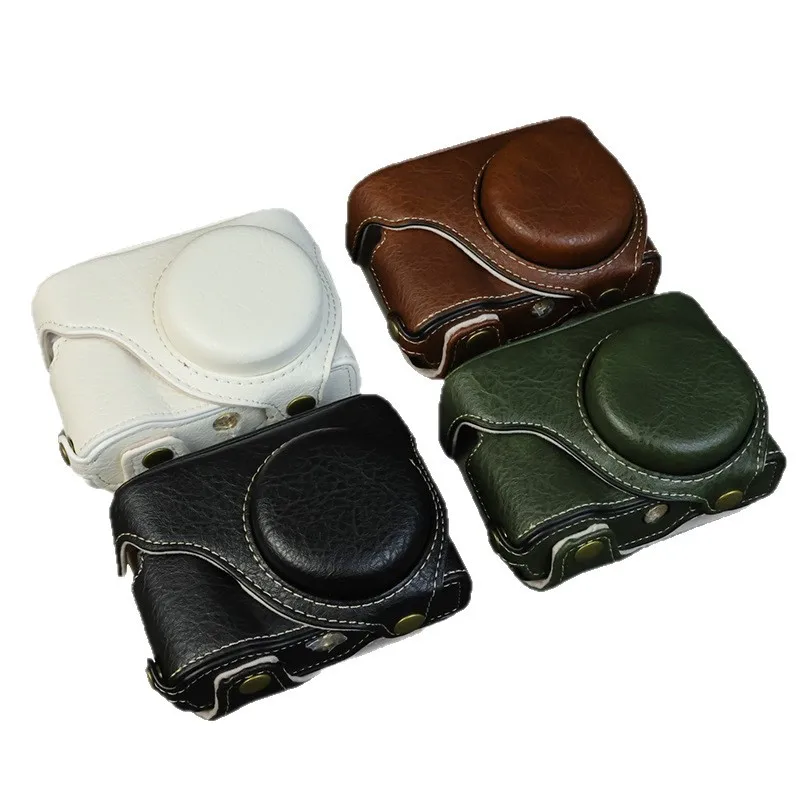 Suitable for Panasonic ZS99/TZ99 camera bag, leather case, base, perforated case, camera half protective case.