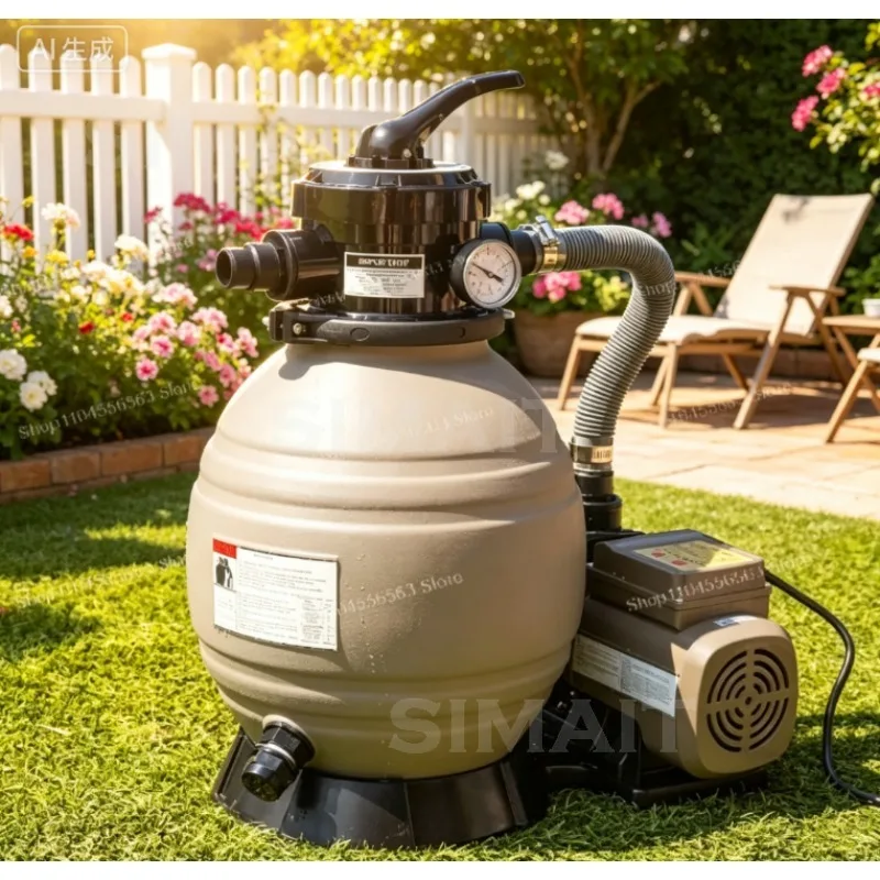 Above Ground Swimming Pool Filter Pump Kit, 15000Gal Capacity 3100GPH 16