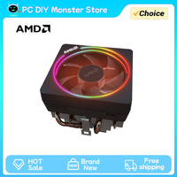 AMD Ryzen Original Heat Sink Wraith Spire/Prism/Stealth Ghost Prism RGB Heat Sink Ghost Prism (RGB Copper Bottom with Light) New