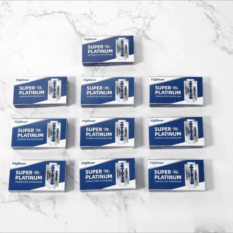 Razor Blades For Barbers,Double Edge Razor Blades,Men´s Safety Razor Blades For Shaving,Stainless Steel Professional Barber Tool