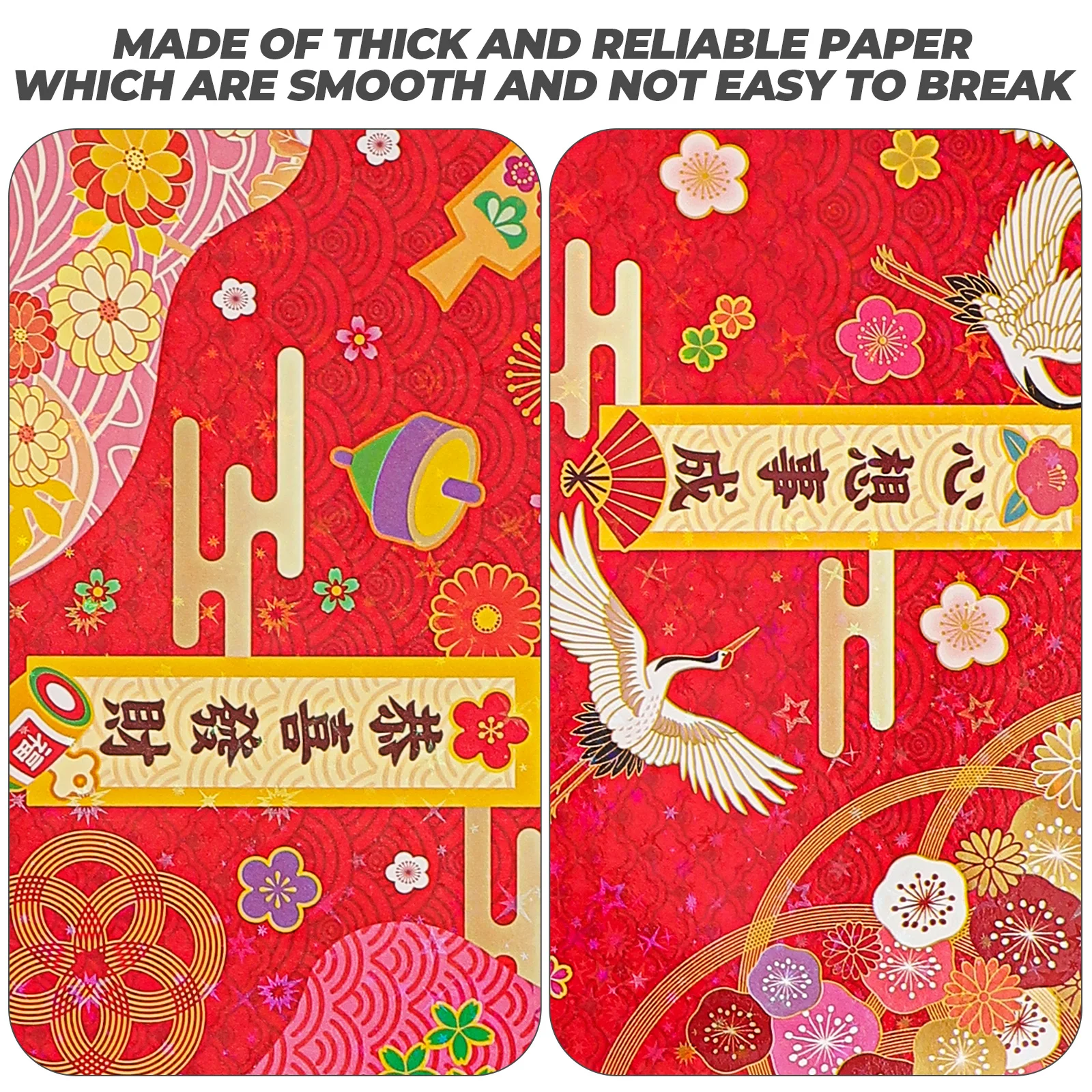 

12 шт. горизонтальный красный конверт сумка китайский Новый год карманы для денег традиционные конверты подарок