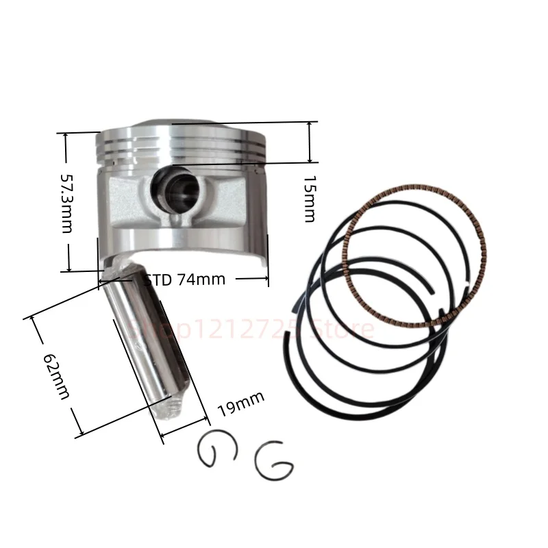Suitable for Honda XLR250 79-83 XL250S 78-81 XL250 TL250 motorcycle piston ring sleeve plug 74MM 74.25MM 74.75MM 75MM