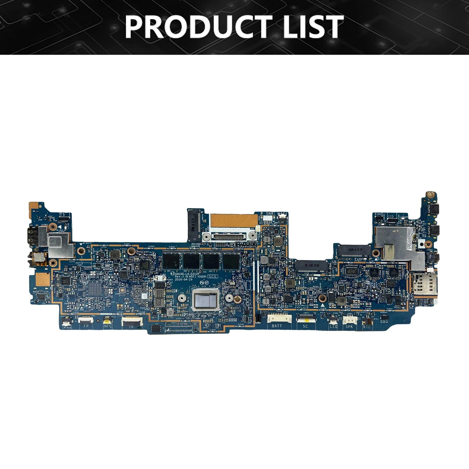 Mainboard For Dell Latitude 13 7370 Notebook Motherboard CN-08NRWR 8NRWR LA-D312P With M3 M5 M7 CPU 4G/8G/16G RAM