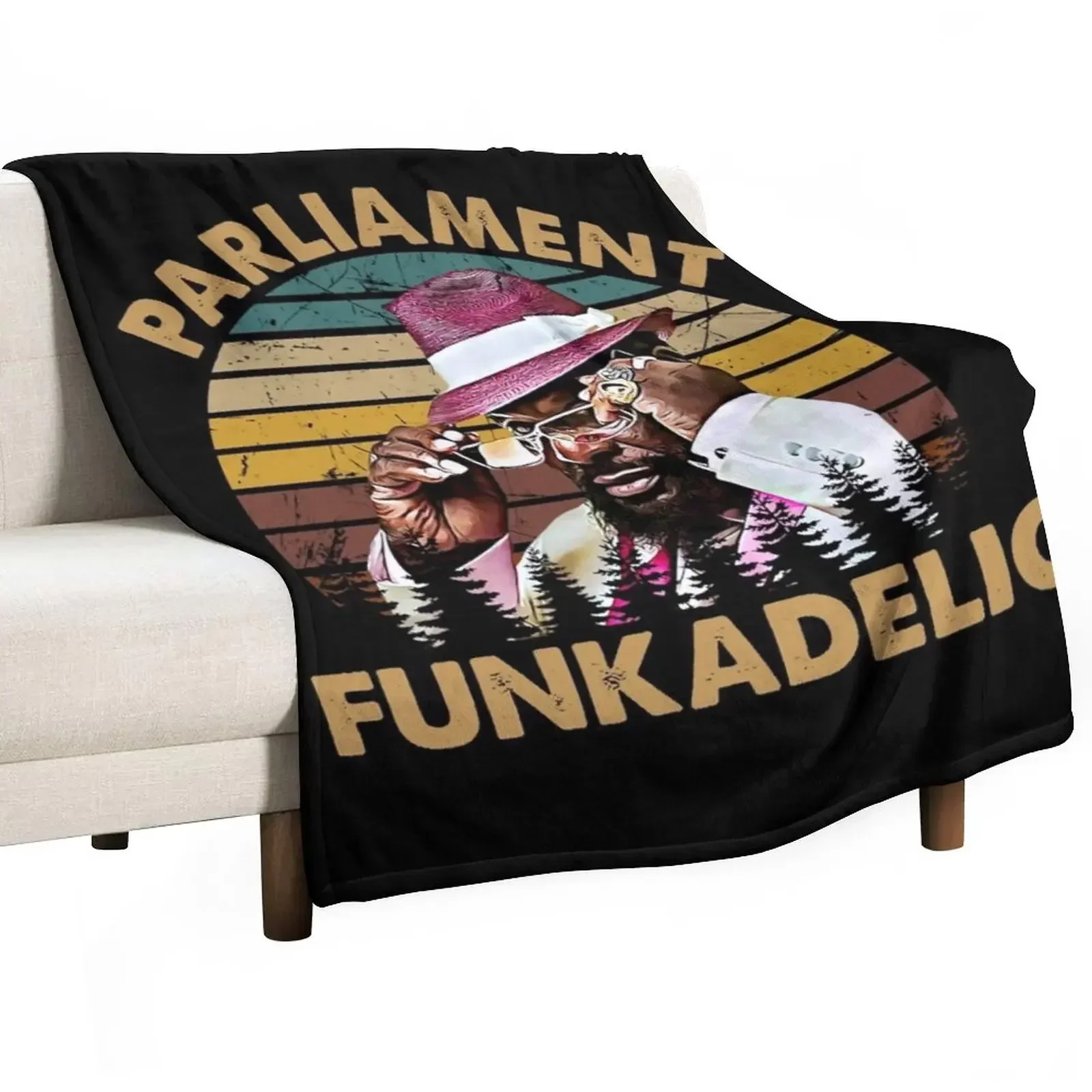 

Funkadelic Vintage Throw Blanket Plaid Fashion Sofas Soft Plush Plaid Blankets