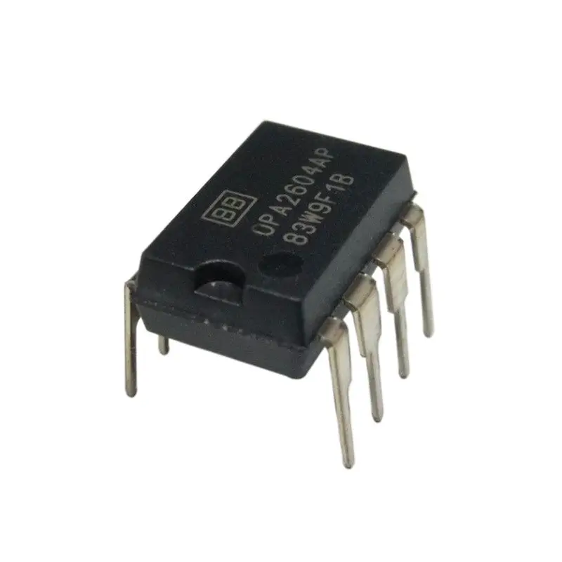 Brand new, genuine, and original imported opa2604ap dual audio operational amplifier, dip-8 package, upgraded from ne5532