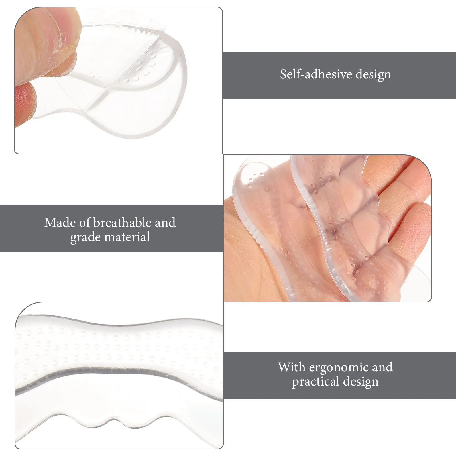 

1pcs 1 Pair Replaceable Pads Thin Self-Adhesive Heel Liners For Daily Wear Outdoor Use Foot Accessories Heel Cushions