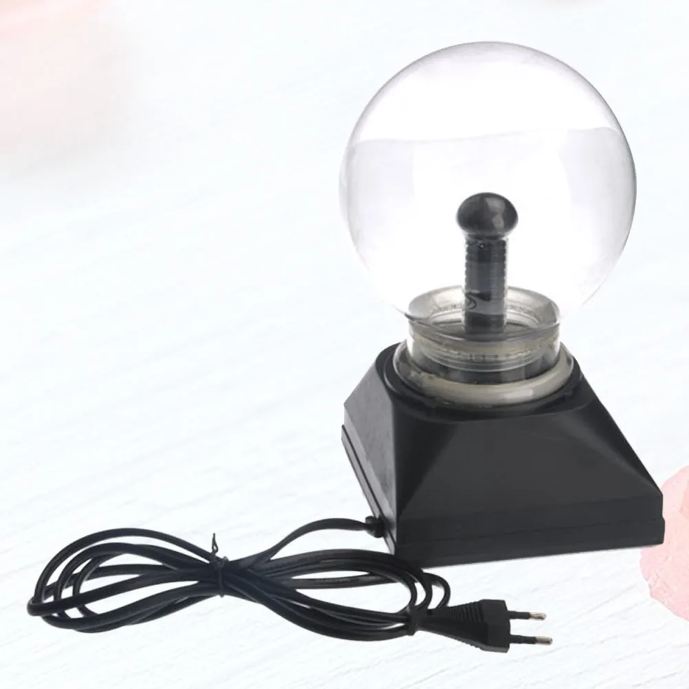 Bola de Plasma de música electrónica de 4 pulgadas, lámpara táctil de 220V para niños, enchufe europeo, pantalla de luz interactiva para el hogar y la Oficina