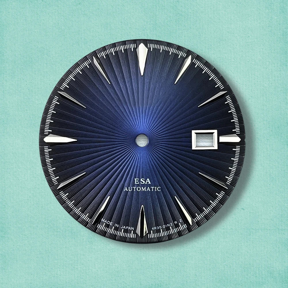 

35mm S Logo Cocktail Dial Fit NH35 Movement High-Quality Vertical Grain Dial Watch Modification Accessories