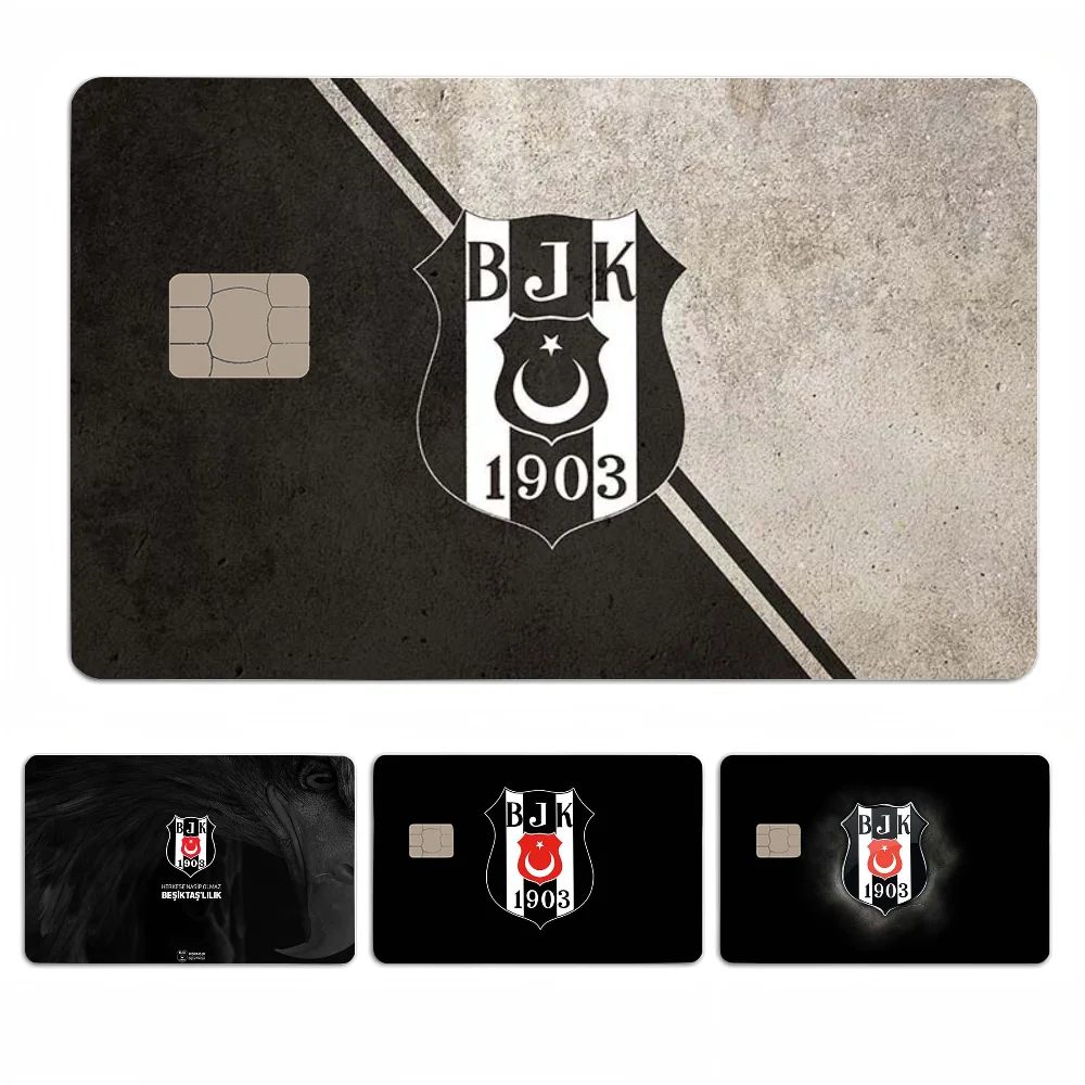 BeSiktaS JK pegatinas de piel de tarjeta de crédito de dibujos animados para tarjeta bancaria autobús Metro tarjeta pegatina impermeable regalo de mujer