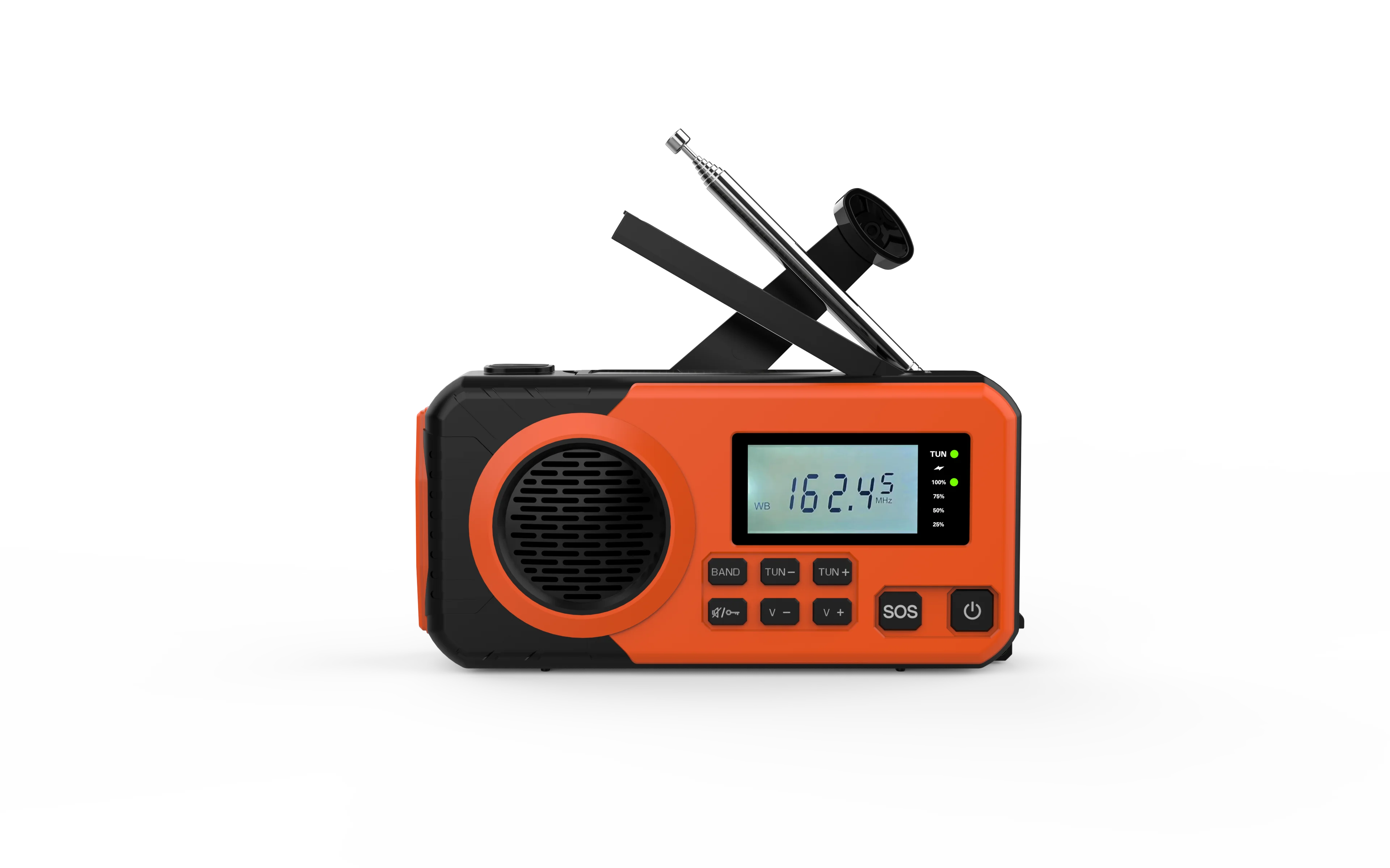 Solar Hand Crank Emergency Weather Radio,SW/AM/FM Portable Radio with 3 LED Flashlight 4000mAh Power Bank Cellphone Charger