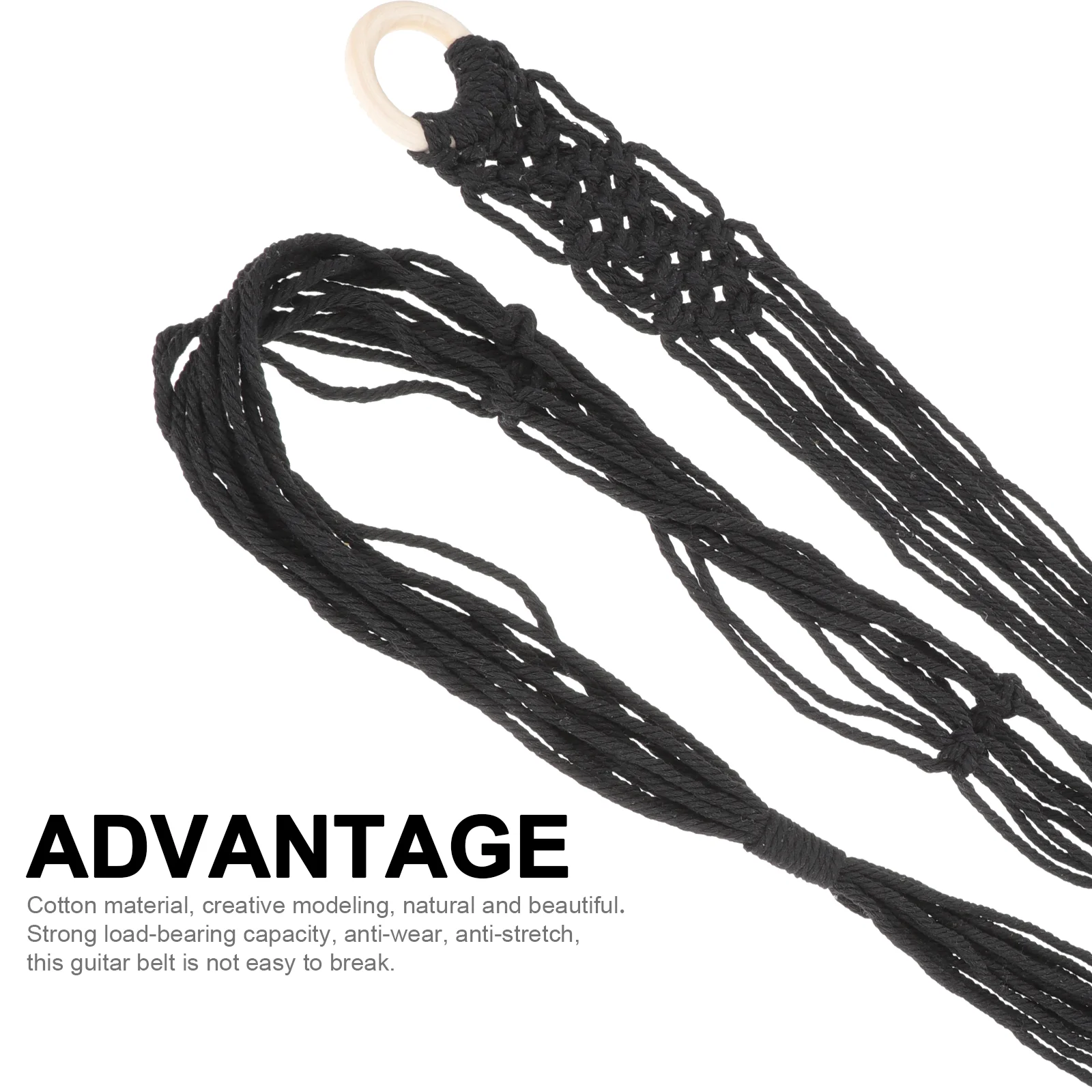 

Creative Strap For Folk Electric Guitar Ukulele Replacement Belt Strong Load Capacity Anti-Wear Stretch Cotton Guitar Lanyard