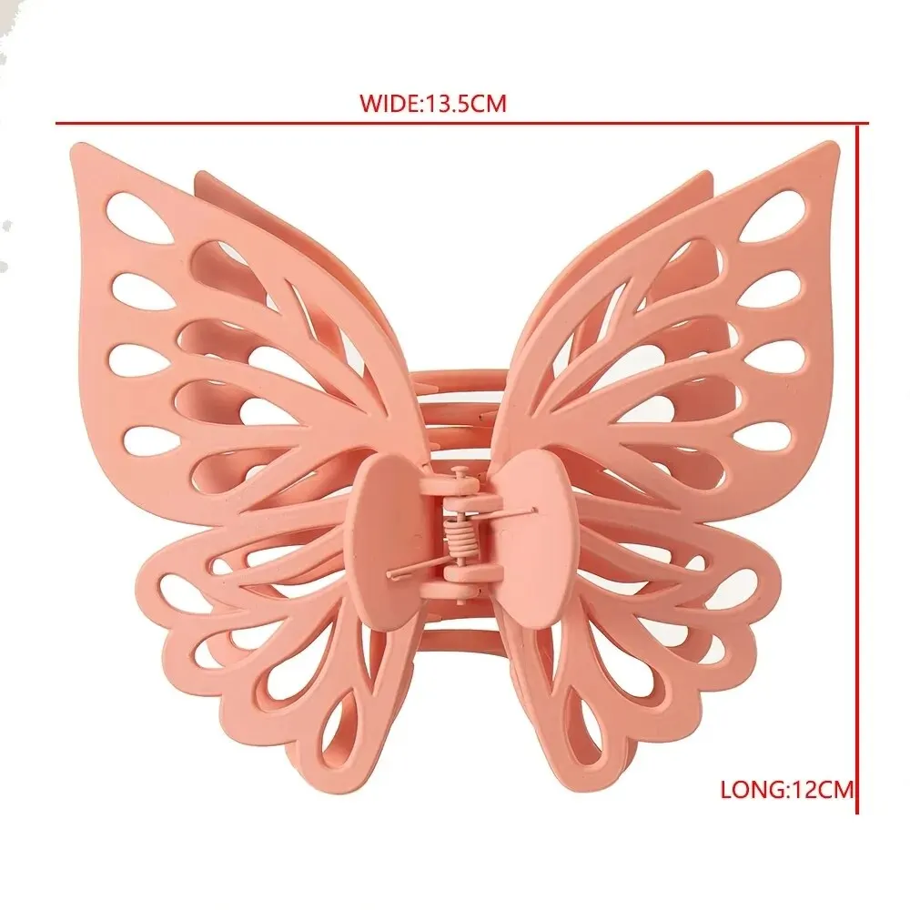 Fashion Butterfly Hair Claw for Women Elegant Geometric Grab Clips Back Head Hairpin Acrylic Barrettes Girls Hair Accessories