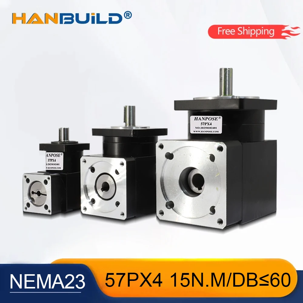90° Right-Angle Stepper Servo Gearbox 57PX4 Servo Stepper Motor Reducer 90 Degree