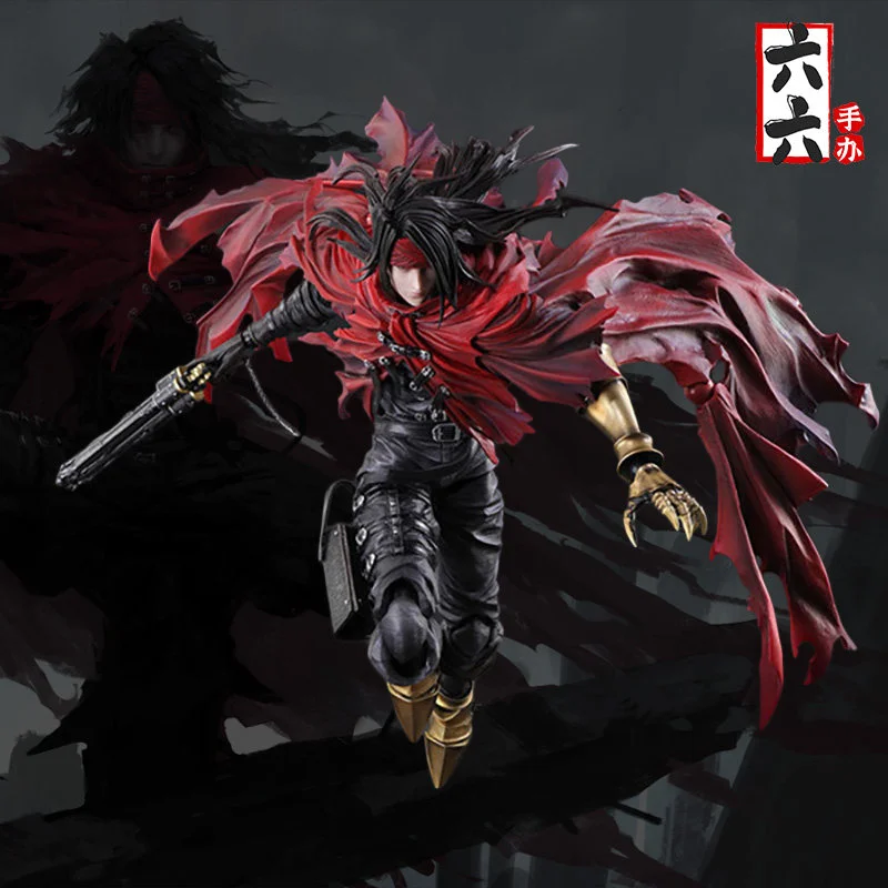 

Spot FF7PA modified Vincent Valentine Final Fantasy Cerberus' Dirge figure movable game model ornament collection chassis