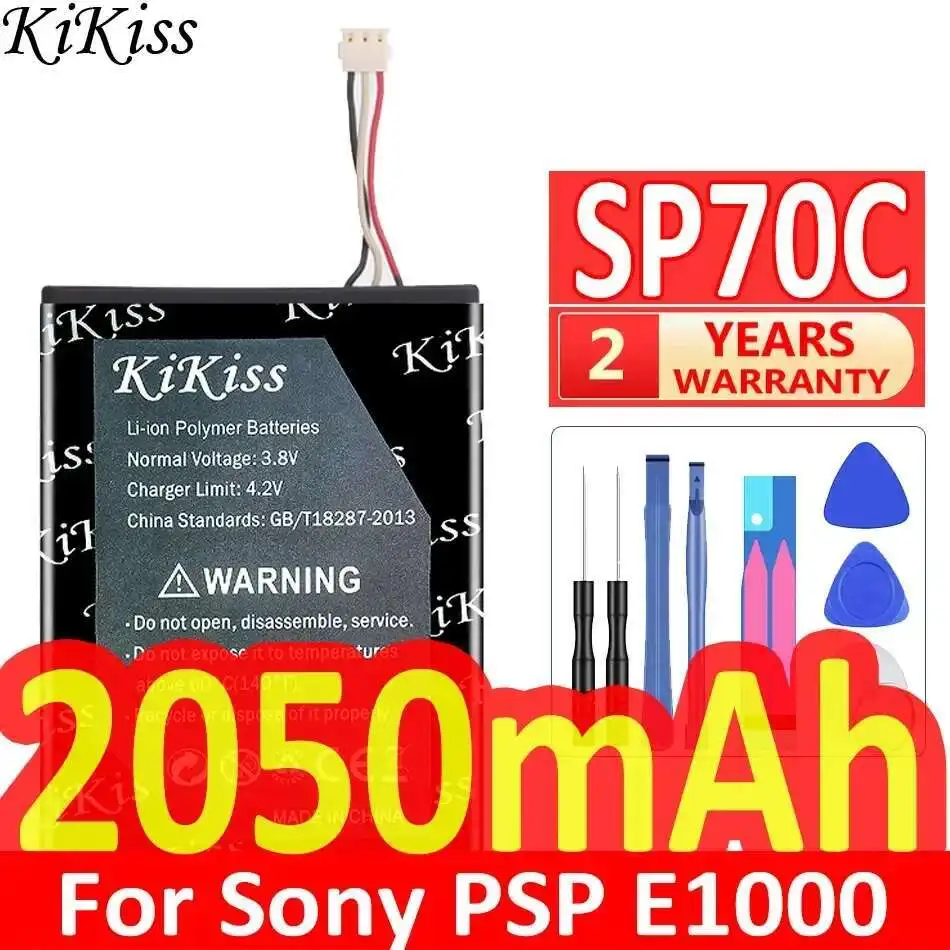 

Аккумулятор для беспроводной гарнитуры SP70C 2050 мАч для Sony Psp E1000 E1002 E1004 E1008, импульсная беспроводная гарнитура 7,1