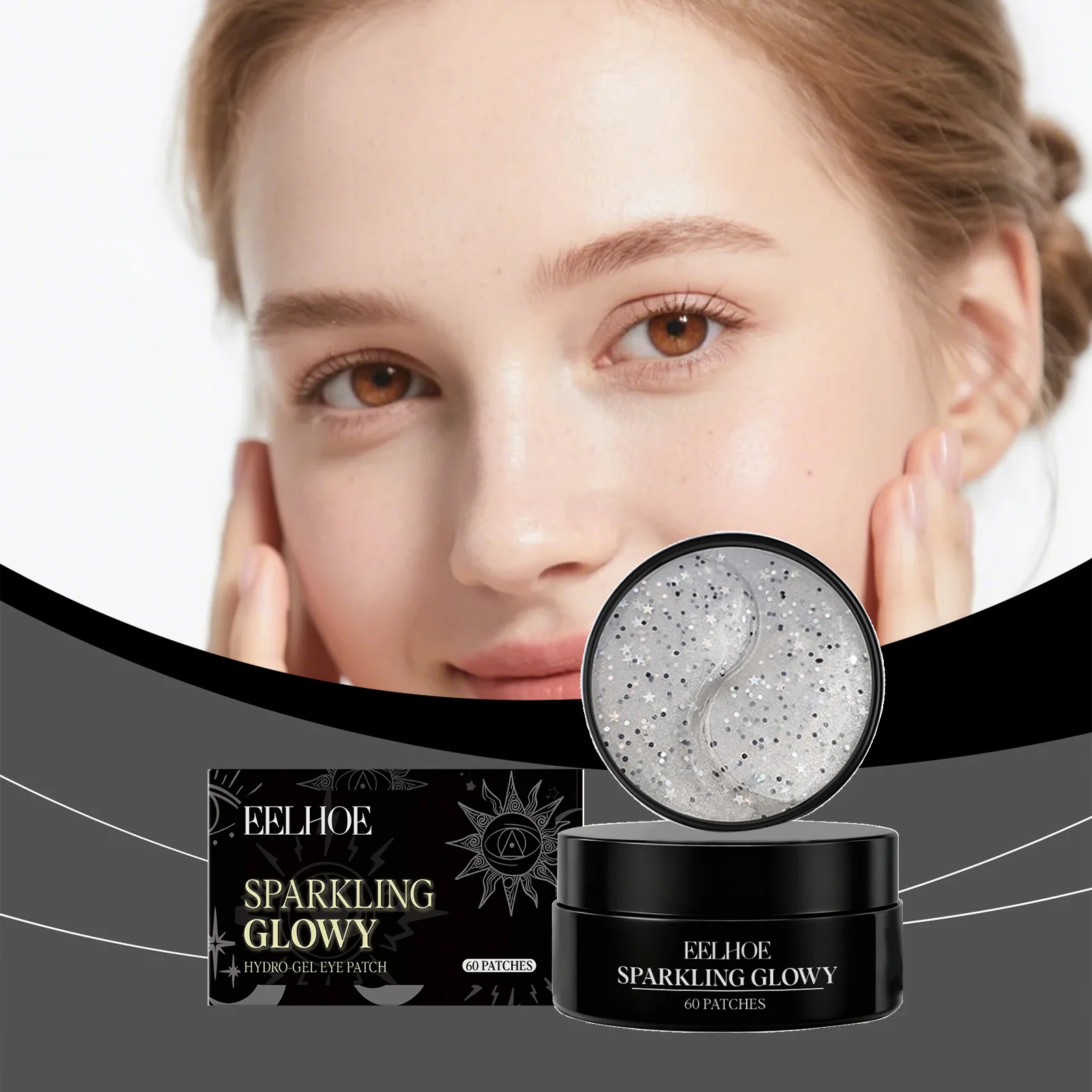 

Professional Shimmer Gel Eye Mask-Deep Hydrating & Nourishing, Brightens & Softens Delicate Eye Area for Targeted Fine Line Care