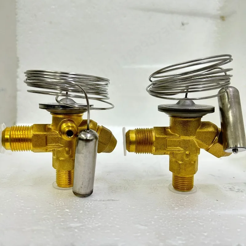 TES2 Thermostatic Expansion Valve, Refrigeration Throttle Valve for Cold Storage, Fish Pond Unit, R22 R404A R507C Cooling System