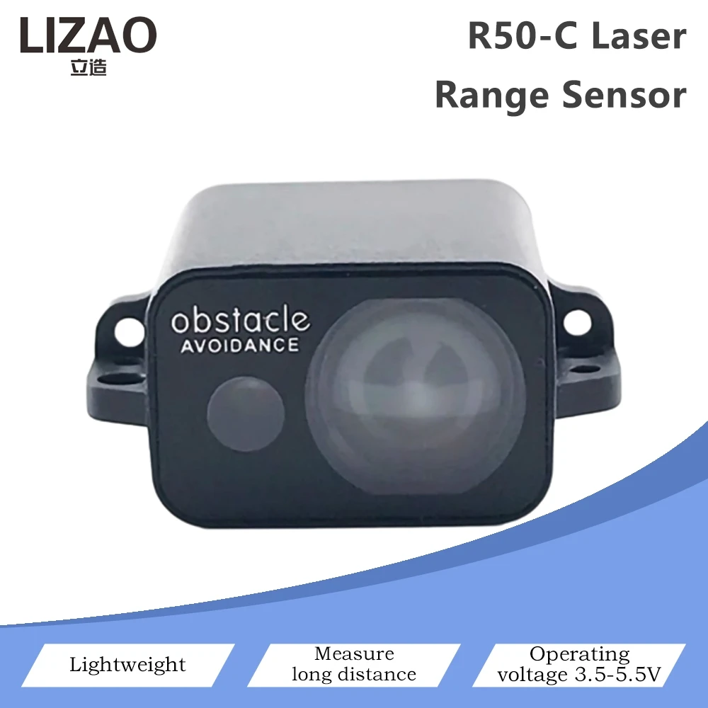 R50-C Laser Range Obstacle Avoidance Sensor Module Lightweight Long Distance Measurement 3.5V-5.5V Operating Voltage