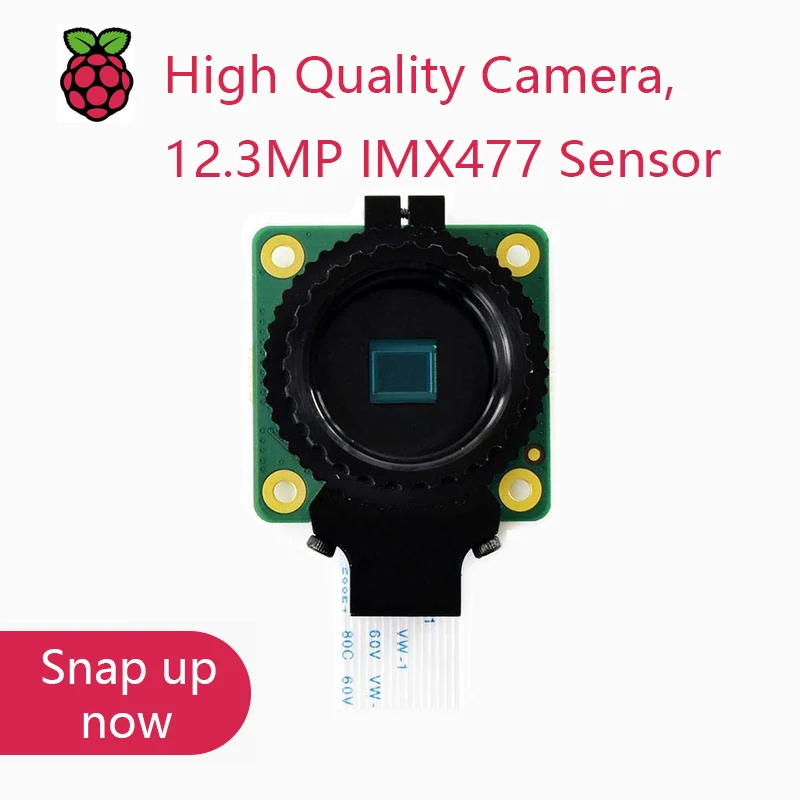 

Raspberry Pi High Quality Camera, 12.3MP IMX477 Sensor, Supports C / CS Lenses