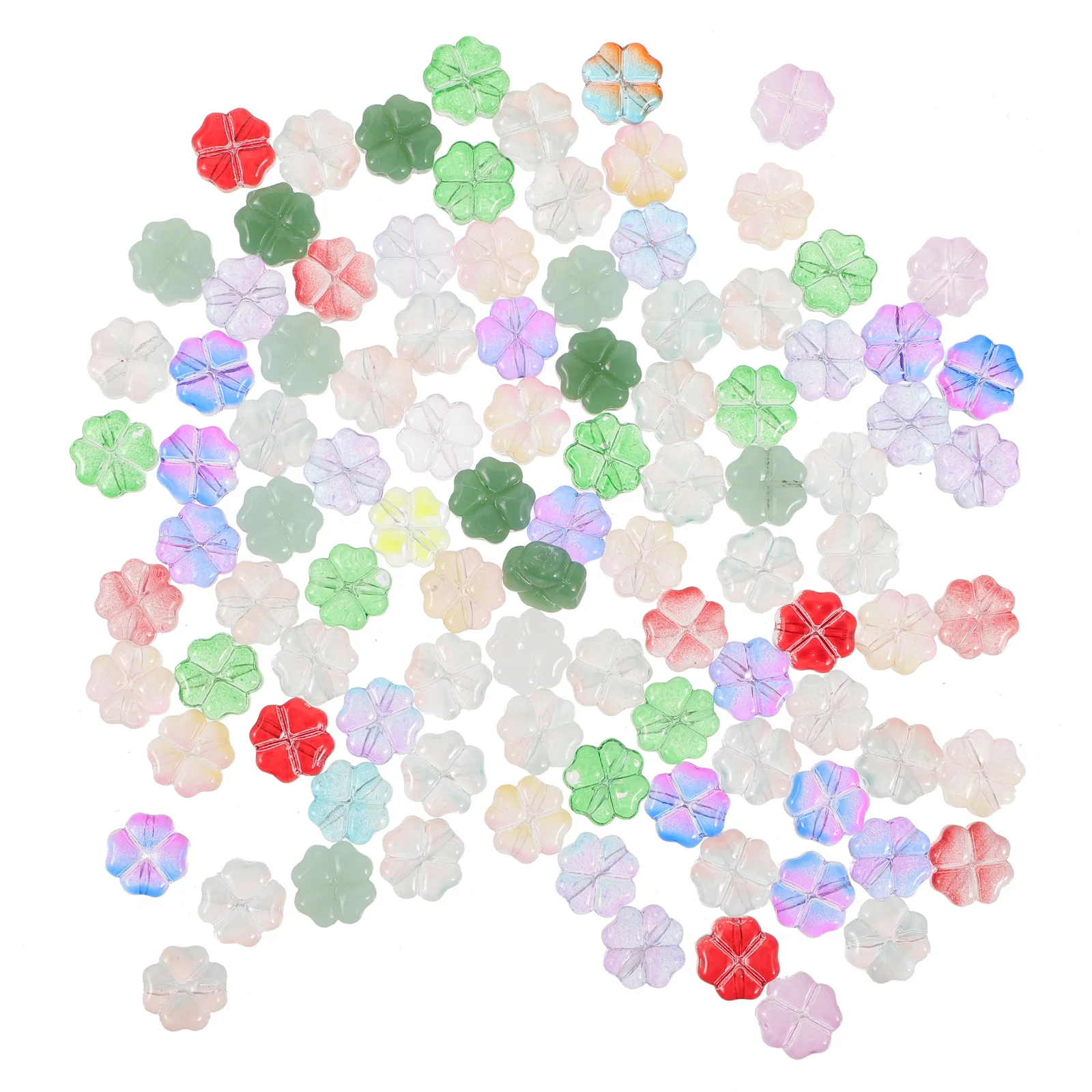 100Pcs Pattern Glass Beads Round Design for DIY Jewelry Crafts Making Decorative Spacer Beads Glass Bead