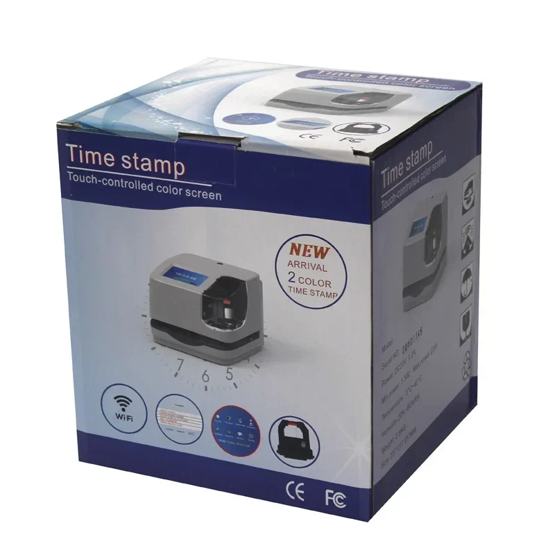 JM-890 Automatic Electronic Time Stamp Machine Smart Attendance Clock Staff Employee Time Recorder Punch Card Machines