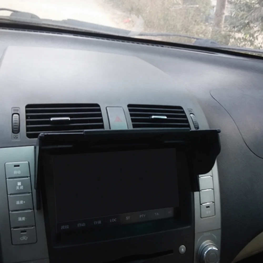 GPS Navigation Sun Shade Universal Car Screen Hood Anti Glare Visor Shield For Monitor Display Dashboard Accessory