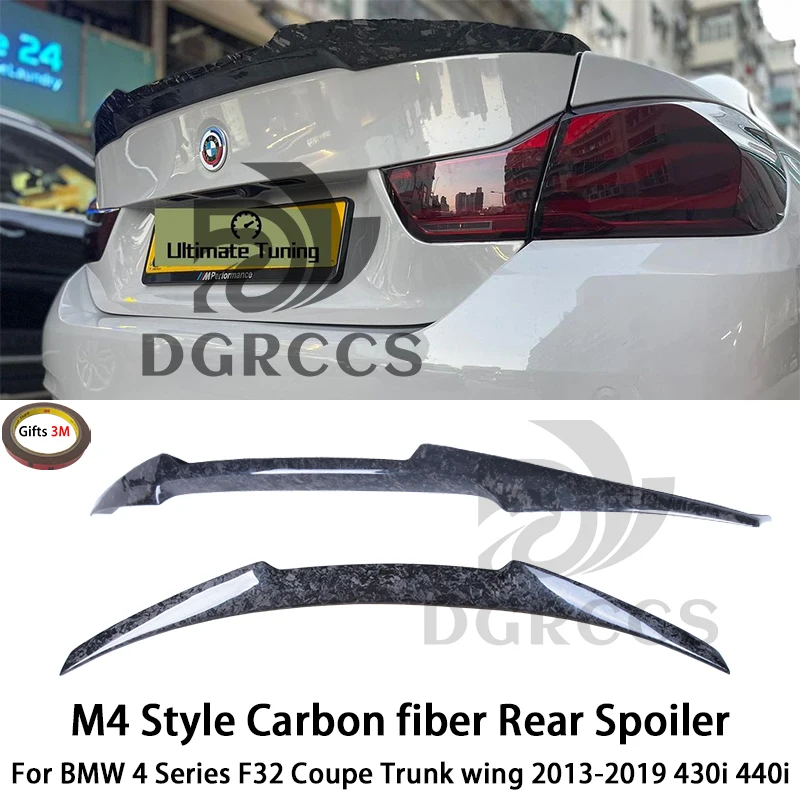 

ForBMW 4 Series F32 Coupe M4 Style Carbon fiber Rear Spoiler Trunk wing 2013-2019 430i 440i Forged carbon Honeycomb Carbon fiber