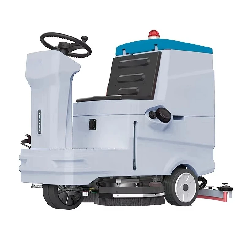 High Power Automatic Floor Cleaning Machine Electric Floor Washer Ride on Floor Scrubber Dryer