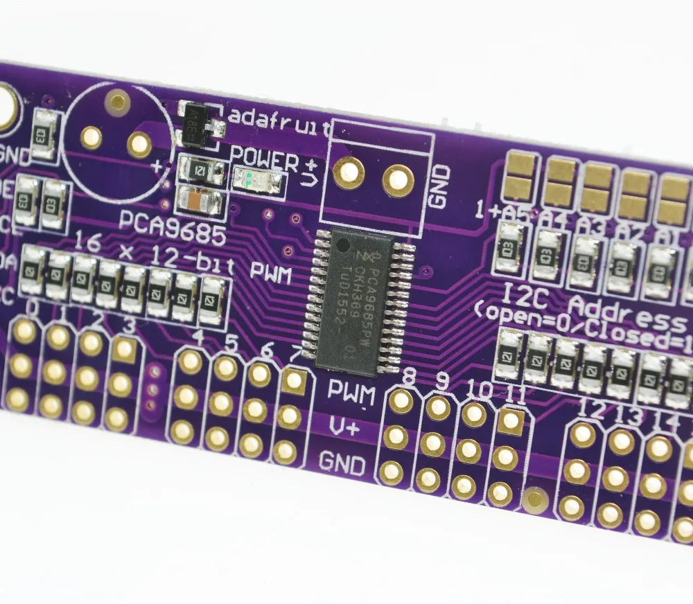 Aeak Smart Electronics Pca9685 16 Kanaals 12 Bit Pwm Servo Driver I2c Interface Voor Arduino Raspberry Pi Diy Servo Shield Module
