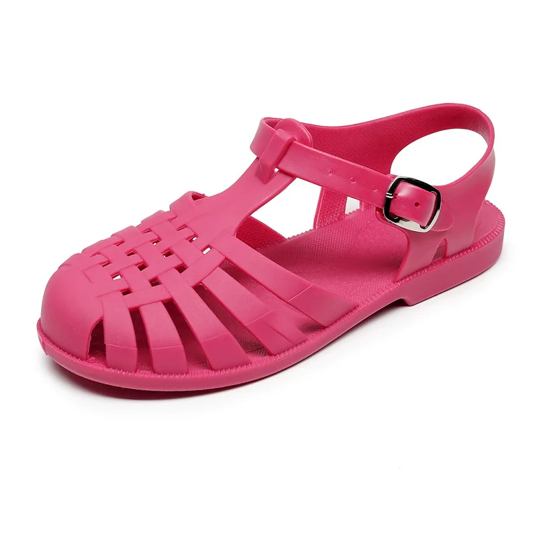 Children Beach Shoes for Sea Summer Girls Gladiator Sandals Baby Soft Non-slip Princess Jelly Shoes Boy Roman Flip-flops