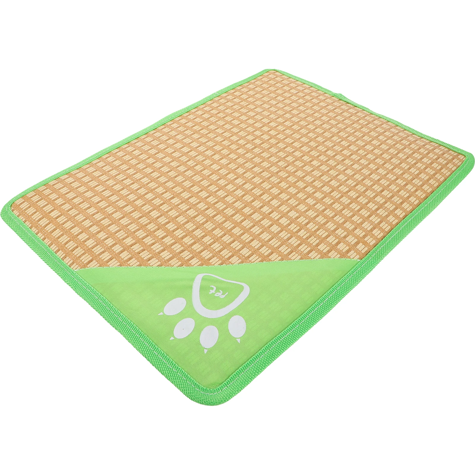 

Cool Nest Cat Bed Mats Cooling Breathable Surface Straw Material Size Lightweight Portable Comfortable Pet Sleeping