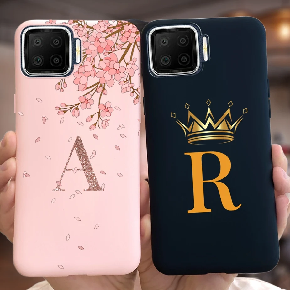 For Oppo A93 Case Oppo A73 Cute Crown Letters Cover Soft Silicone TPU Phone Case For Oppo A73 A 73 93 OppoA73 OppoA93 Back Cover