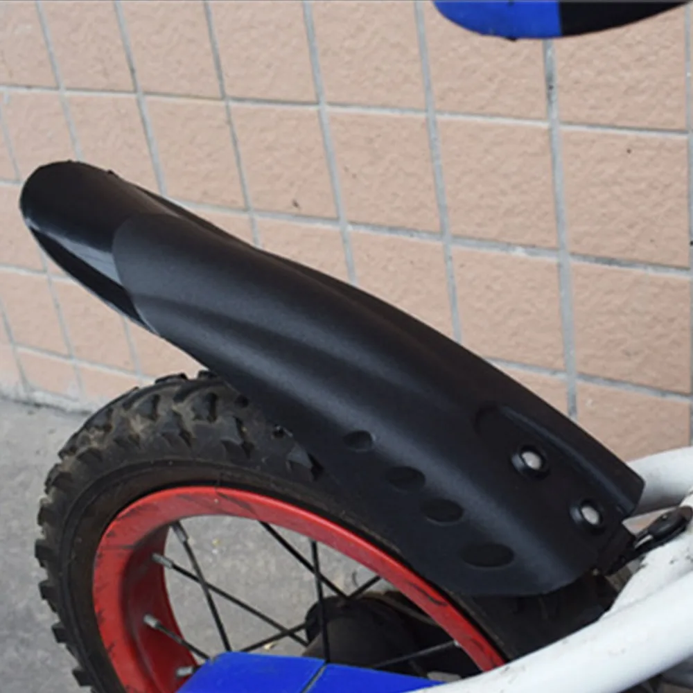 2Pcs Front Rear Set Bike Mudguards Black Easy to install Adjustable Bicycle Mudguards Rainproof for 12/14/16/18/20 inch Bikes view 5