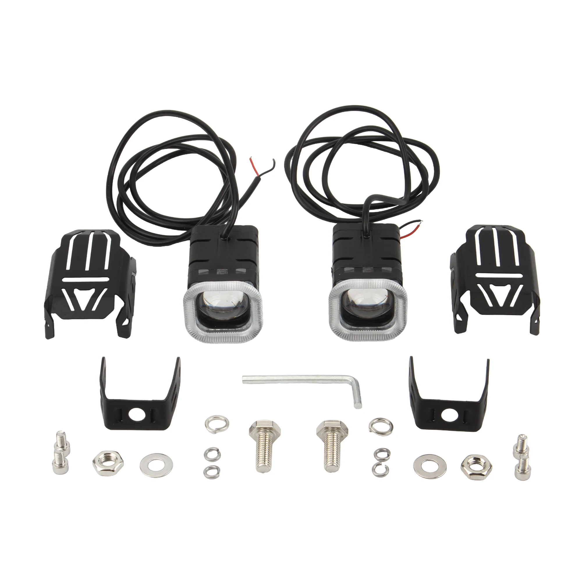 ATV UTV Motorcycle LED Spotlight Headlight Running LightsHi/Low Beam Driving Spot Fog Light Motocross Dirt Bike Modified Parts view 5