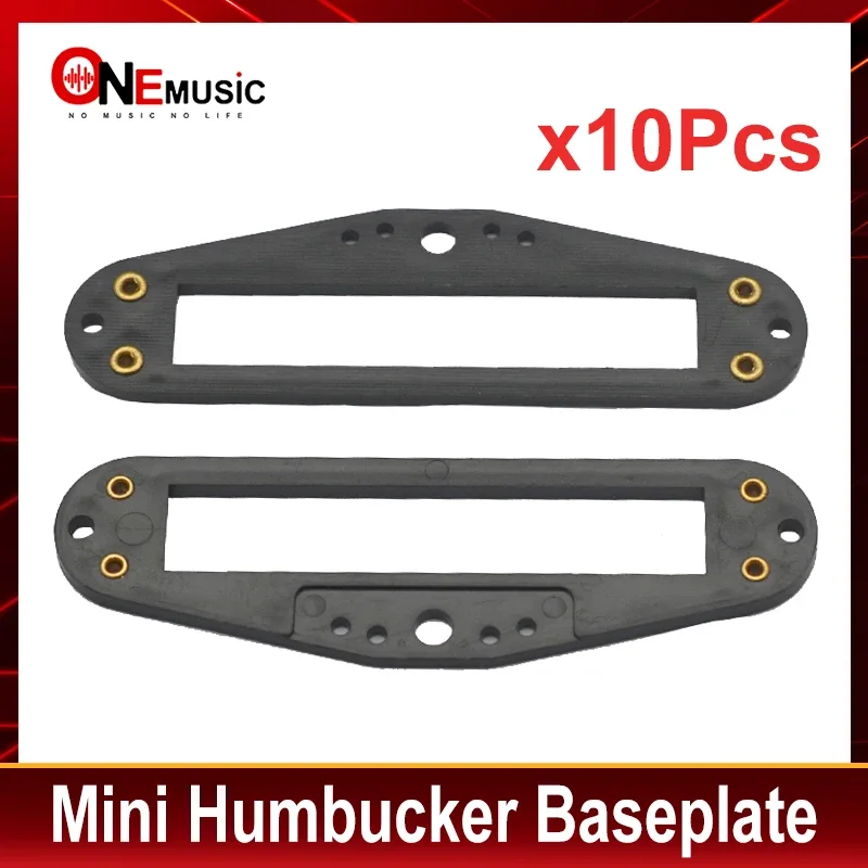 

10Pcs Baseplate for Mini Humbucker Plastic Baseplate of Pickup 83.2x24.5MM Pickup Parts Black