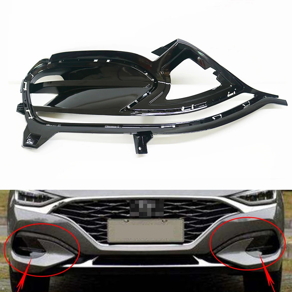 

Fog Light Cover For Hyundai Lafesta 2018 2019 Fog Lamp Shell Car Front Bumper Grille Driving Lamp Cover