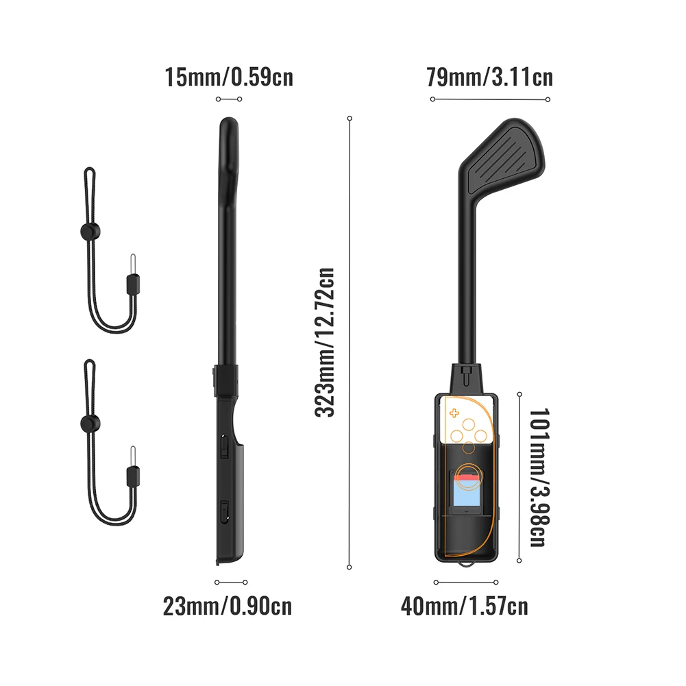 2 Buah Klub Golf untuk Nintendo untuk Switch 2 Pengendali Joy-Con Klub Golf Mini Pegangan Pegangan Berdiri Fungsi Penyimpanan Kartu Permainan