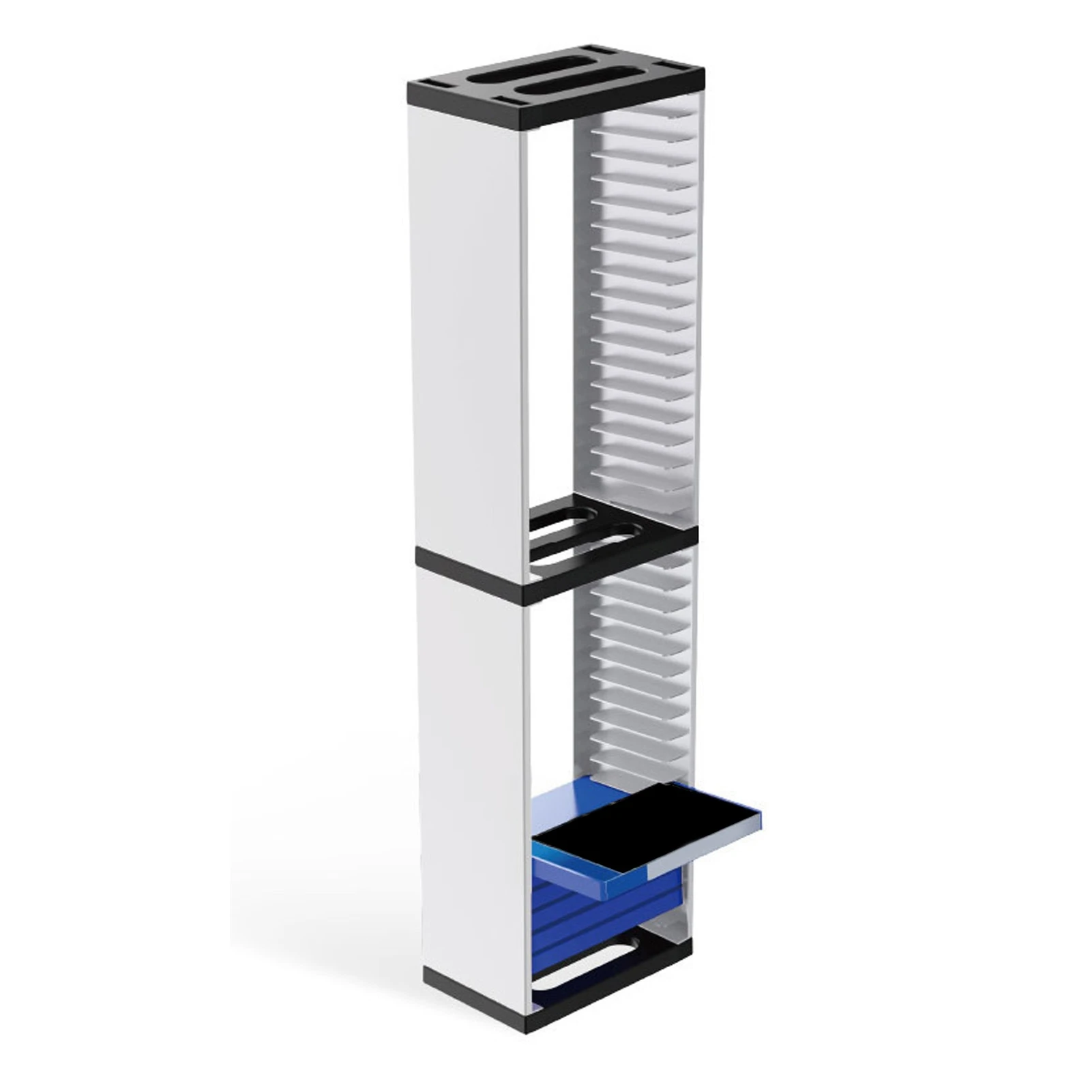 Double Video Game Storage Tower Durable Store 36 Game Discs Storage Holder Shelf for PS5