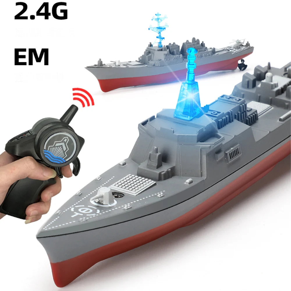 Mini Rc Boat 2.4G Simulation Military Aircraft Carrier Collection Model Remote Control Ship Warship Battleship Toy for Boys Gift