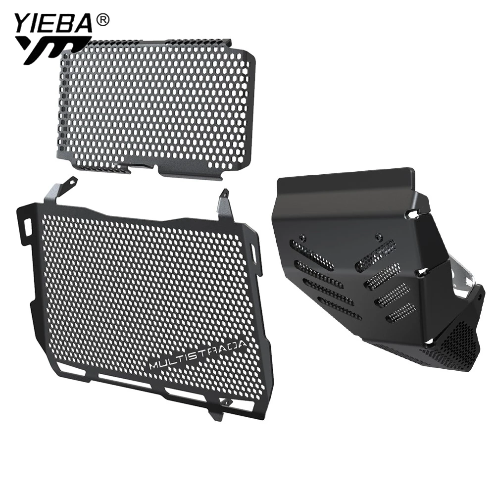 

Motorcycle Radiator Guard & Oil Cooler Guard & Engine Guard Set For Ducati MultiStrada V2 MultiStrada 950 2022 2023 2024