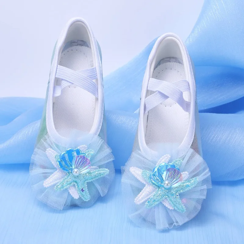 2026 Satin shell ballet shoes girls dance shoes soft sole professional training shoes yoga body training cat claw shoes