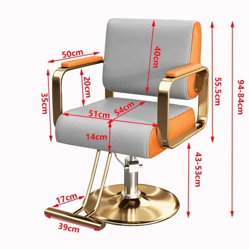 #Modern Ergonomic Barber Chair Aesthetic Design Swivel Professional Salon Chair Height Adjustable Sedia Da Barbiere Barbershop