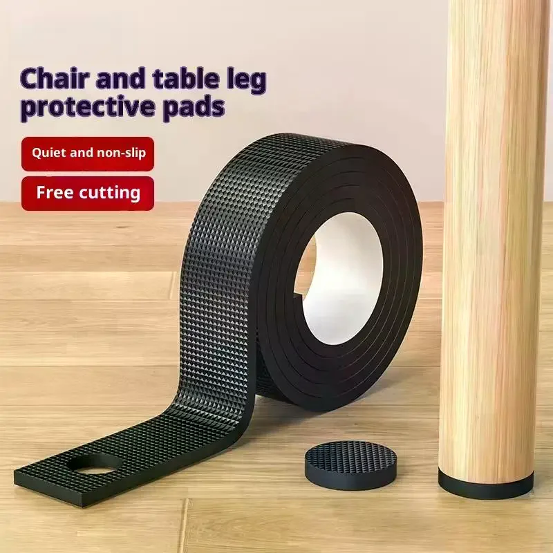 Non Slip Furniture Pads Self Adhesive Rubber Furniture Leg Protectors Heavy Duty Floor Protectors For Chairs Tables Sofas Floors