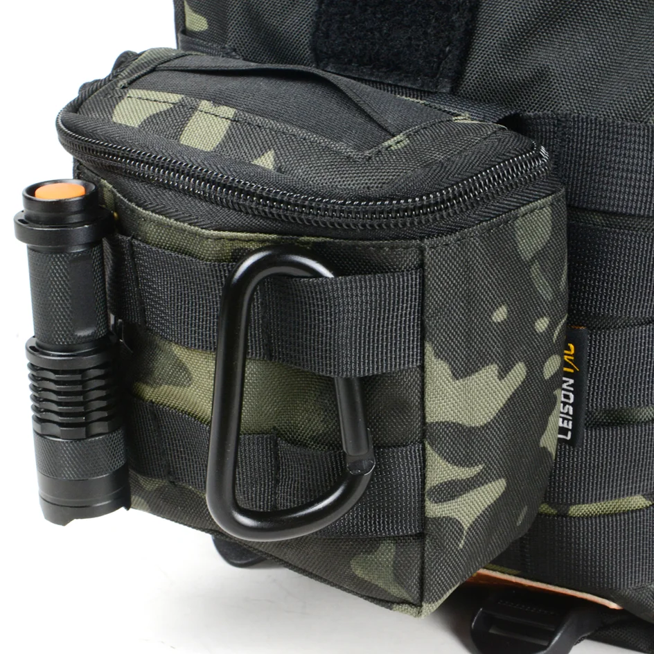 

LeisonTac Tactical Sundries Pouch EDC MOLLE Outdoor Sports Utility Storage Glove Pouch Tool Bag Hunting Bag