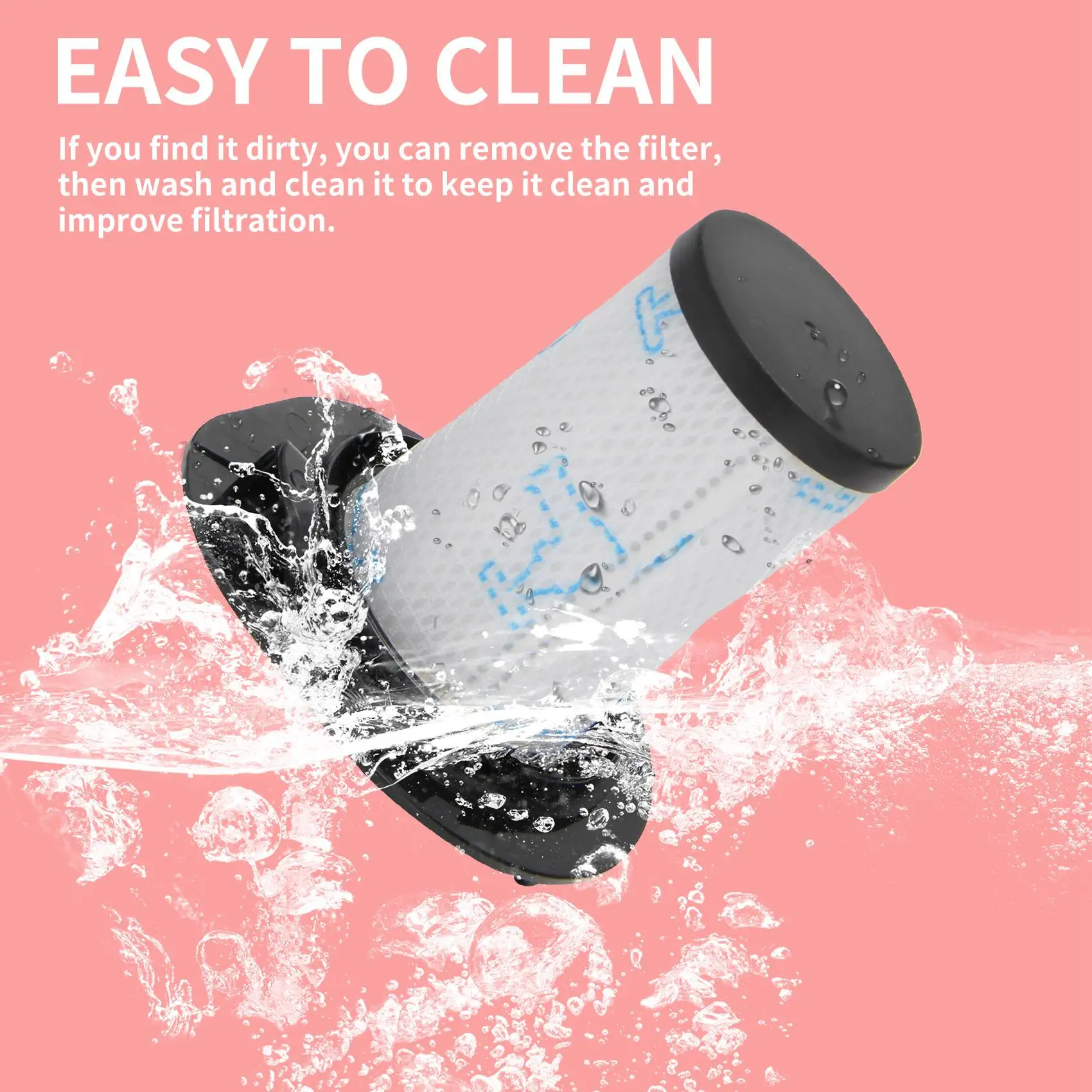 

2 Pcs Filters For Rowenta Air Force 460 All In One Rh92xx And Air Force Flex 560 Rh94xx Vacuum Cleaner,Parts ZR009002