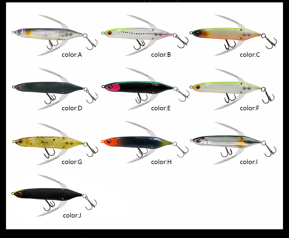 LETOYO 4g/6.6g 2pcs Libellen-Köder Wobbler Harter Kunstköder Jerkbait Bass-Angelköder – Detail 2