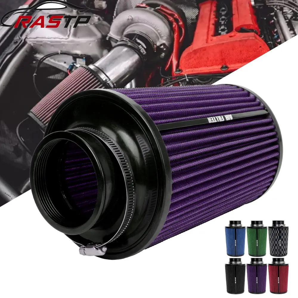 

RASTP-3" Mesh Cone High Flow Car Cold Air Intake Filter Induction Kit Cleaner Car Air Filter OFI207