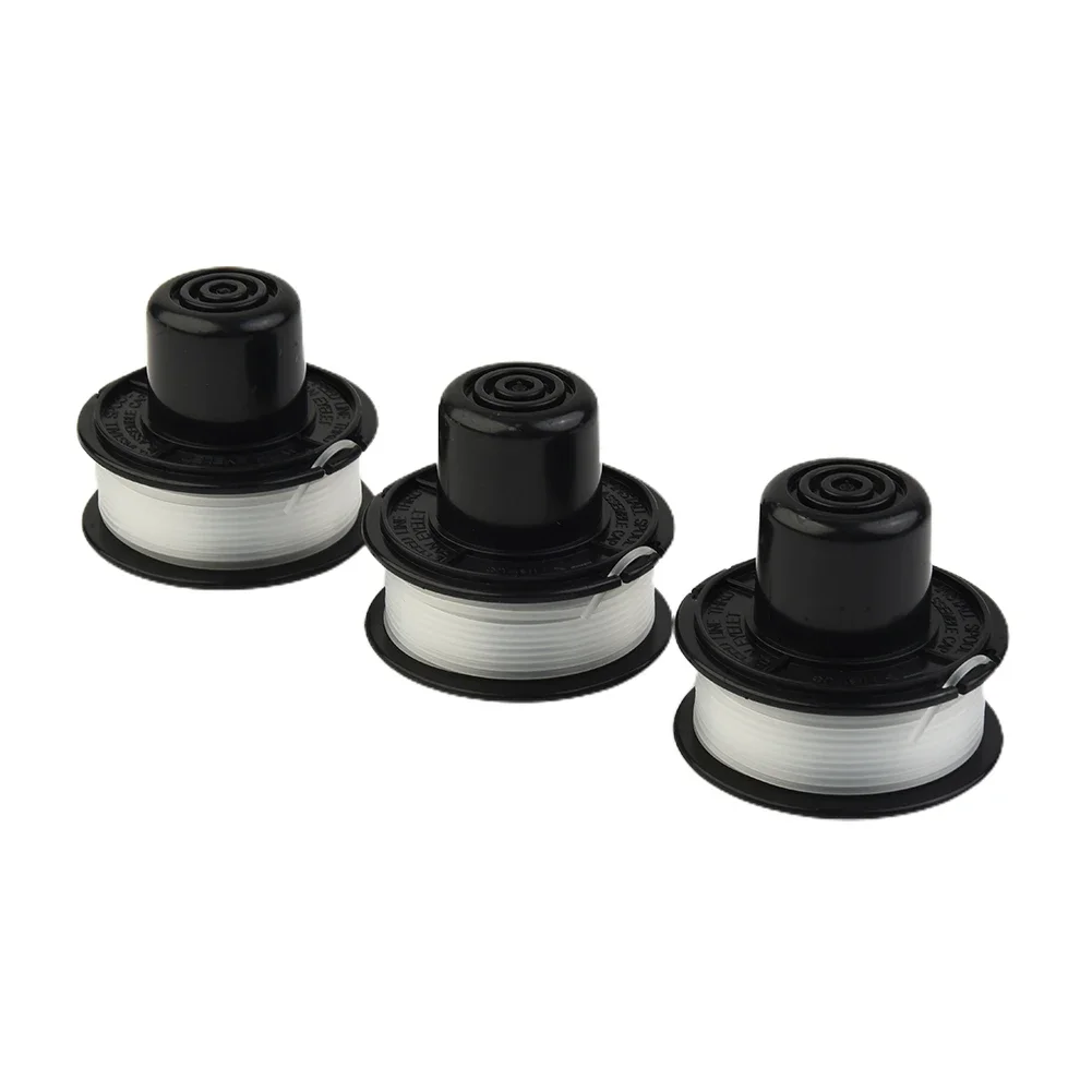 Long Lasting Trimmer Heads Compatible with For Black & Decker A6226 Bump Feed Spool GL250 GL310 GL360 (Set of 3)