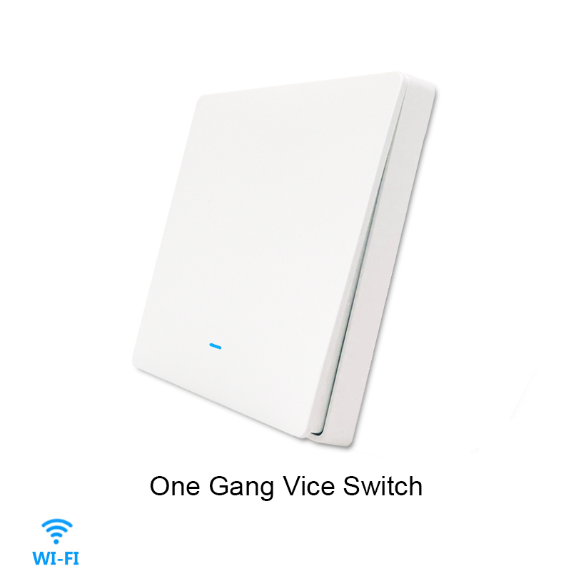 Somgoms WiFi Smart Push Button Switch RF433 No Neutral Required Tuya APP Control Alexa Google Home Voice Control 2/3 Way