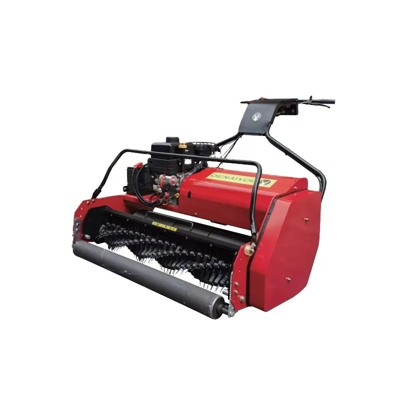 DENAIYOU Professional Industrial Grade Lawn Leveling Rake Spring Tines 14 Tines Steel Handle 1050MM Length Turf Golf Courses